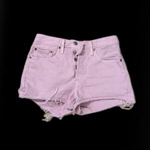 Levi's® Women's 501 Original High-Rise Pink Jean Shorts Sz 26